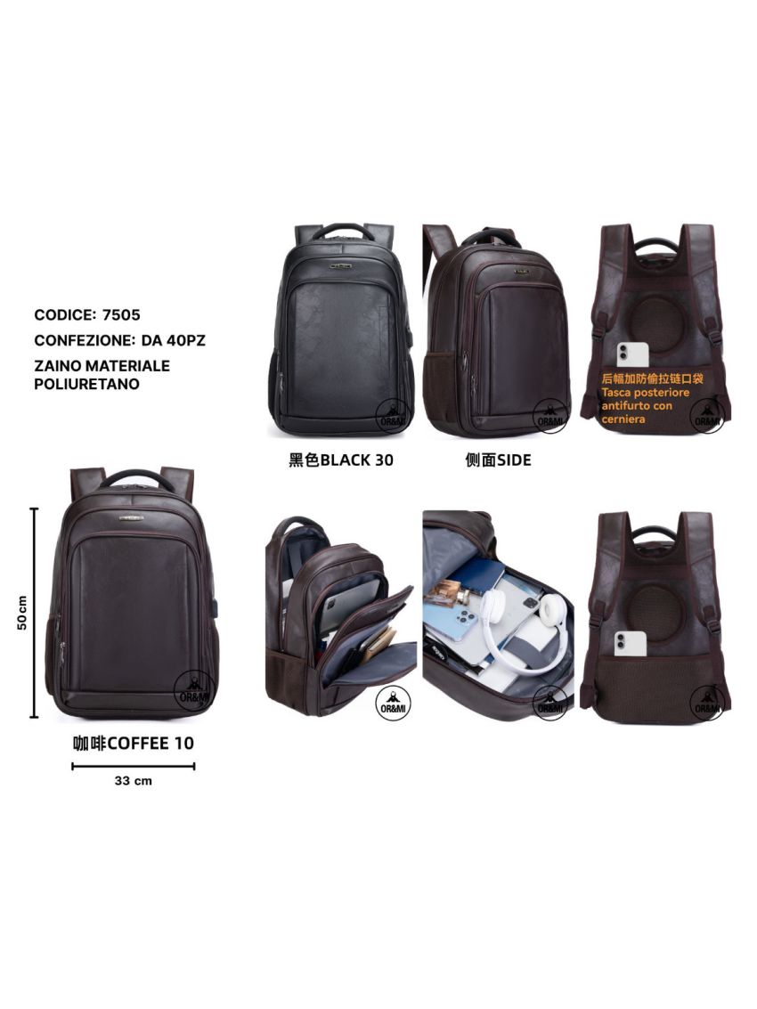 Zaino Per Sport Viaggio Scuola Lavoro per MacBook Pro , IPad e notebook 00080