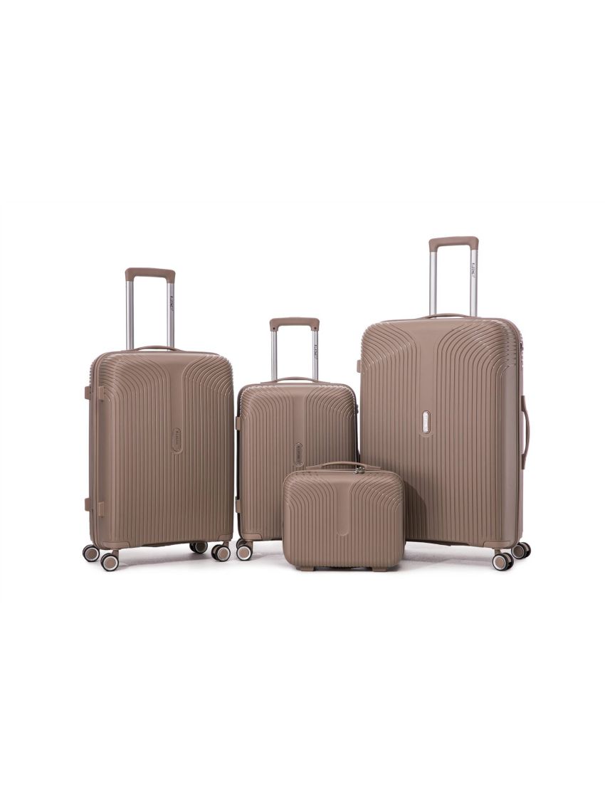 Valigia Fino Set 4Trolley Rigido grande, medio, picco beauty 8 ruote in ABS 6060
