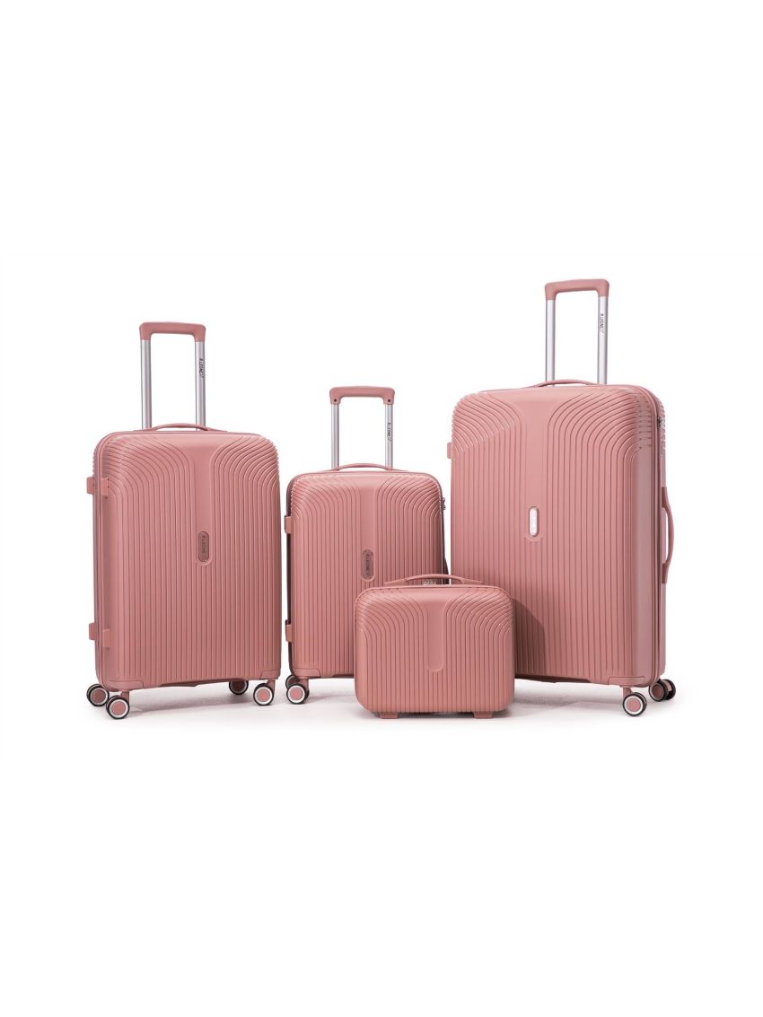 Valigia Fino Set 4Trolley Rigido grande, medio, picco beauty 8 ruote in ABS 6060