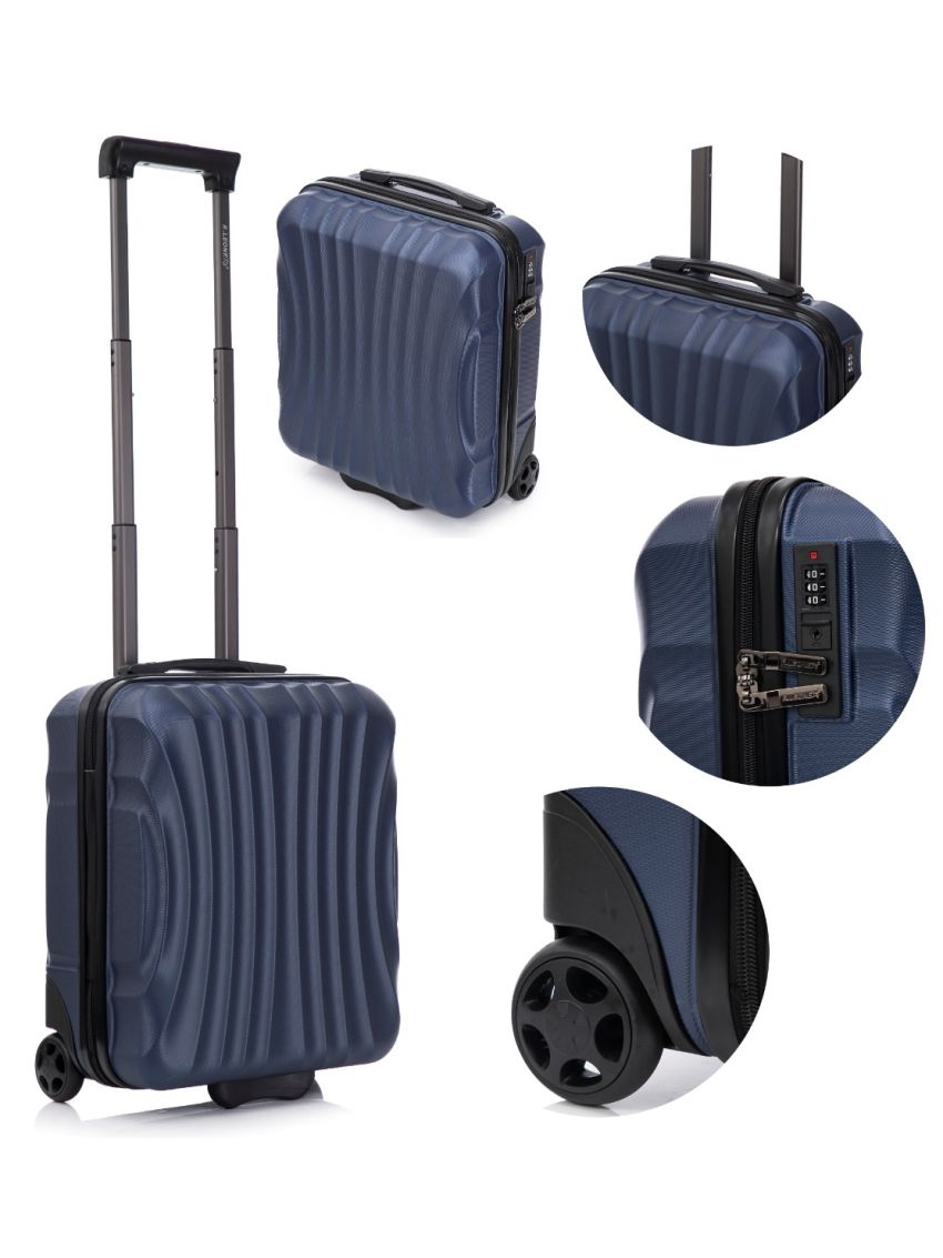 Valigia Trolley Bagaglio a Mano 45x36x20cmEasy jet 2 Ruota in ABS 2037ES