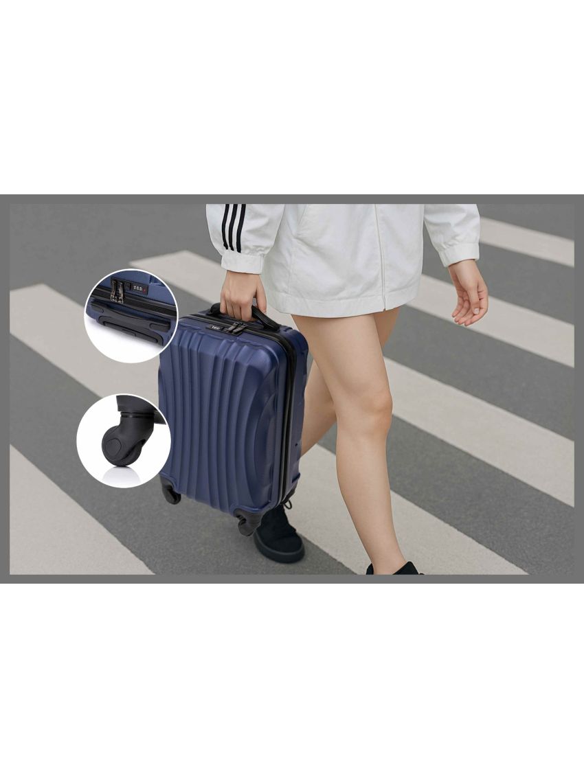 Valigia  40x30x20cm 55x35x25 cm Trolley Bagaglio a Mano in ABS Wizzair Vueling Air Asia Air France ita Alitalia airways KLM 2037FR
