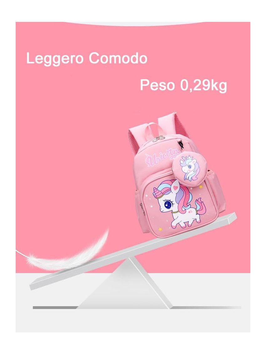 R.Leone Valigia Cavalcabile per Bambina EasyJet 45x36x20 cm + 30x23x14 cm Set 2 Pezzi Trolley Bagaglio a mano 4 Ruote e Zaino 3252