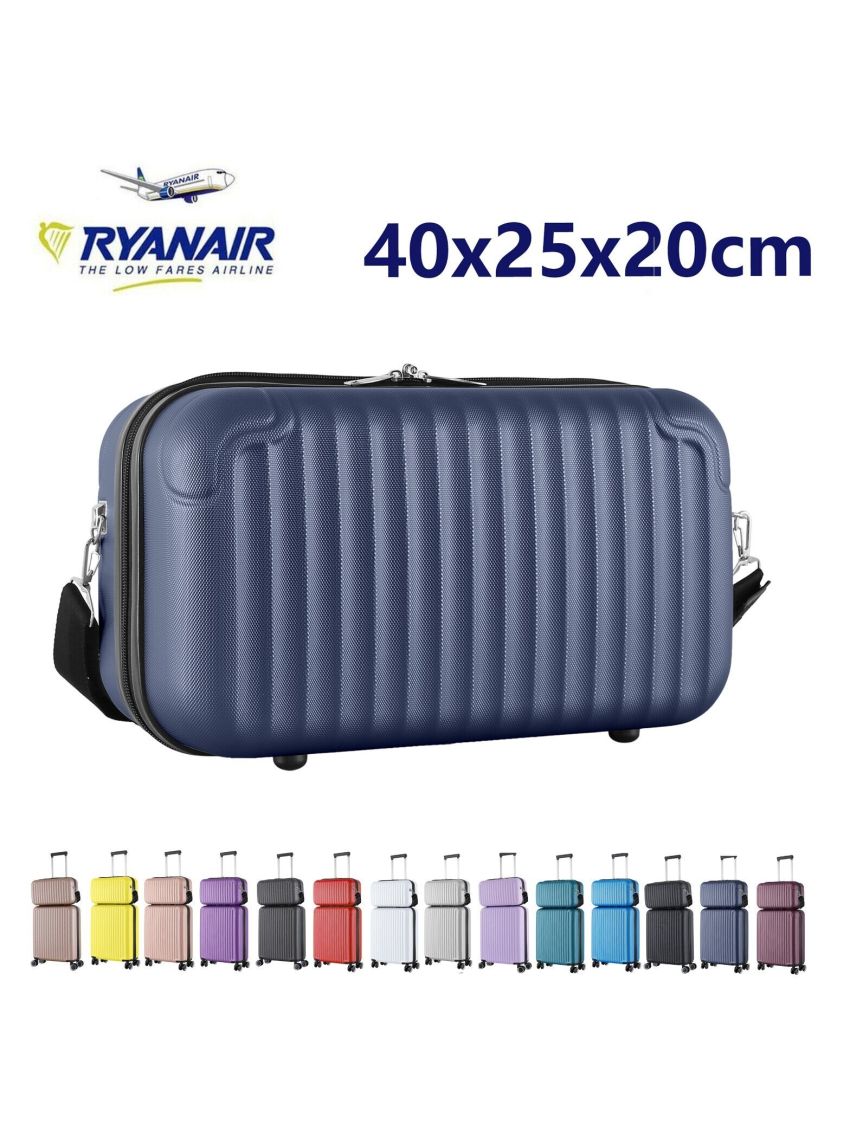 Beauty case Traccolla 40x20x25 cm Ryanair o set 2 Bagaglio a mano ABS 999