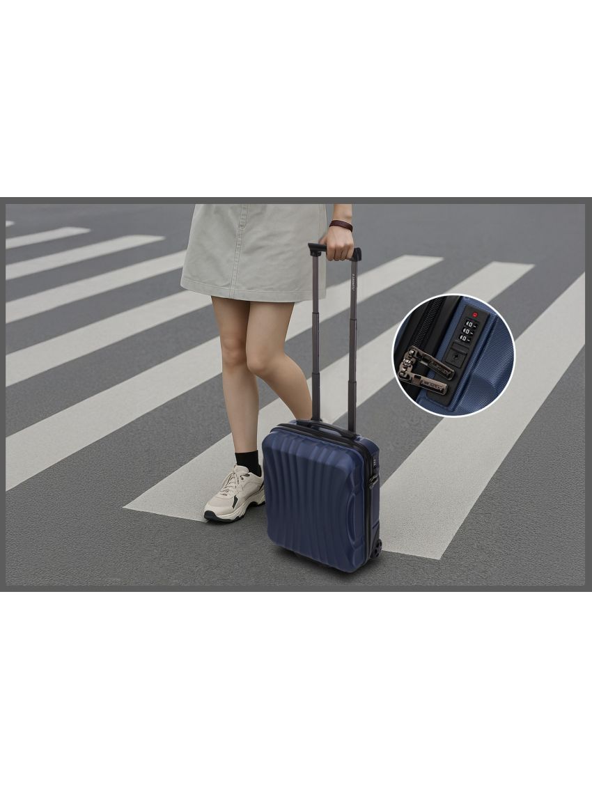 Valigia Trolley Bagaglio a Mano 45x36x20cmEasy jet 2 Ruota in ABS 2037ES
