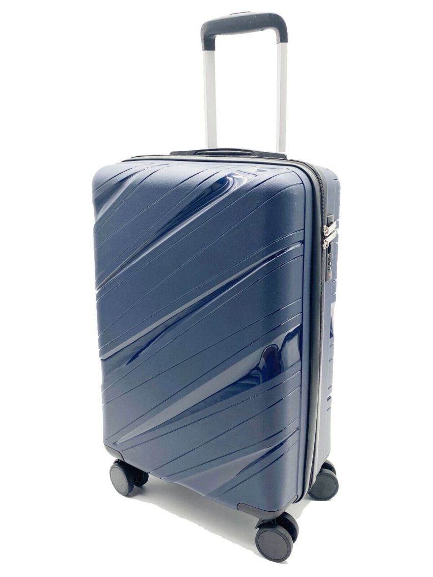 Valigia Trolley Fino Set 3 in Polipropilene 8 Ruote Autonome ultra resistente725