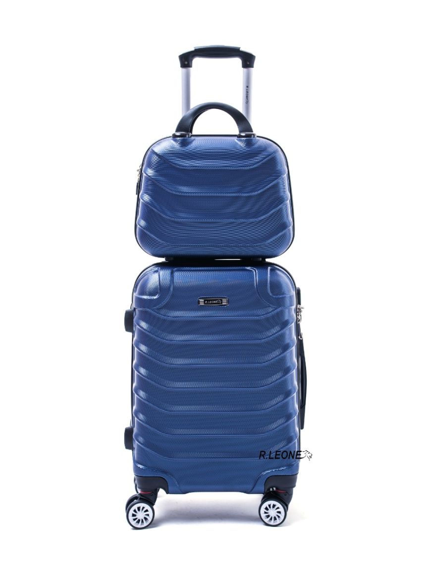 R.Leone Valigia da 1 pezzo Fino a Set 4 Trolley Rigido grande, medio, bagaglio a mano e beauty case 4 ruote in ABS 2026