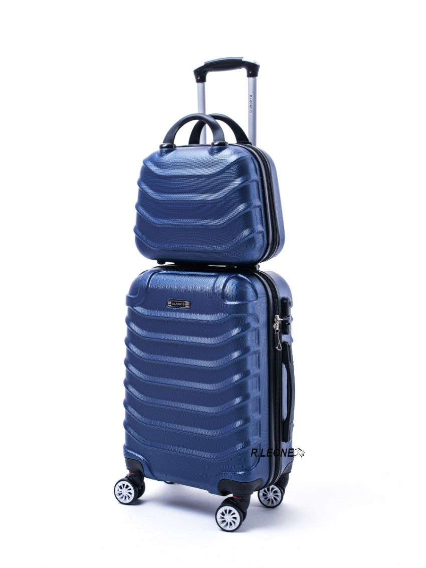 R.Leone Valigia da 1 pezzo Fino a Set 4 Trolley Rigido grande, medio, bagaglio a mano e beauty case 4 ruote in ABS 2026