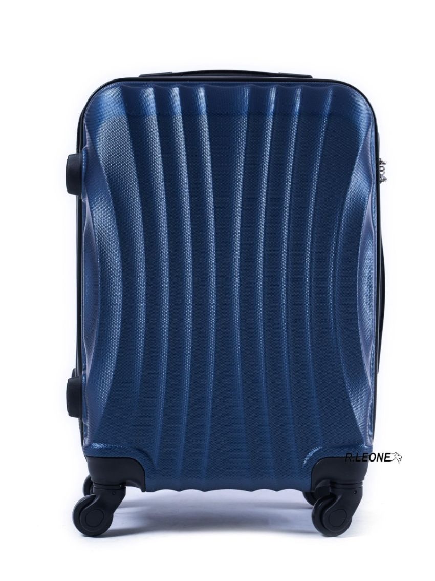 R.Leone Valigia da 1 pezzo Fino a Set 4 Trolley Rigido grande, medio, bagaglio a mano e beauty case 4 ruote in ABS 2037