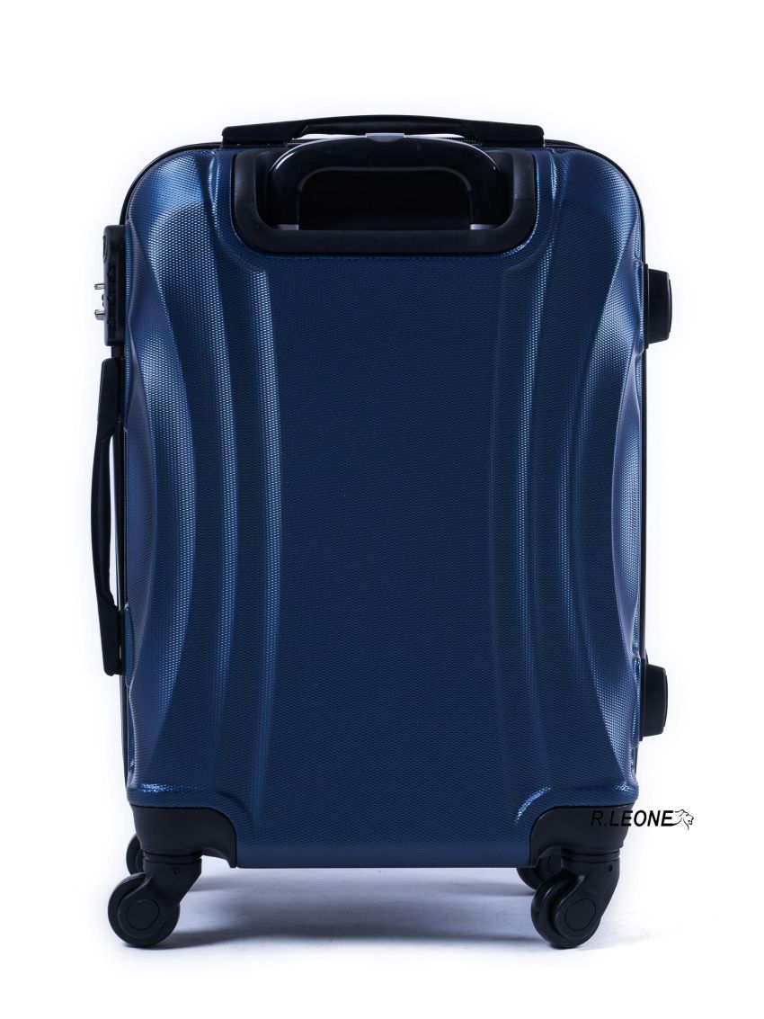 R.Leone Valigia da 1 pezzo Fino a Set 4 Trolley Rigido grande, medio, bagaglio a mano e beauty case 4 ruote in ABS 2037