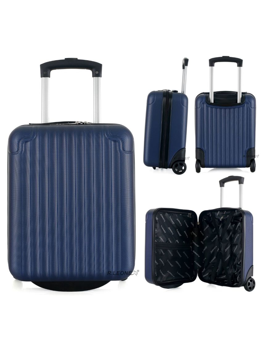 Valigia 1 pezzo fino a set 2 pezzi 55x35x25 cm + 40 x 30 x 20cm Trolley Bagaglio a mano in ABS Air Asia, Air France, ita airways, Wizzair, Vueling e KLM 318