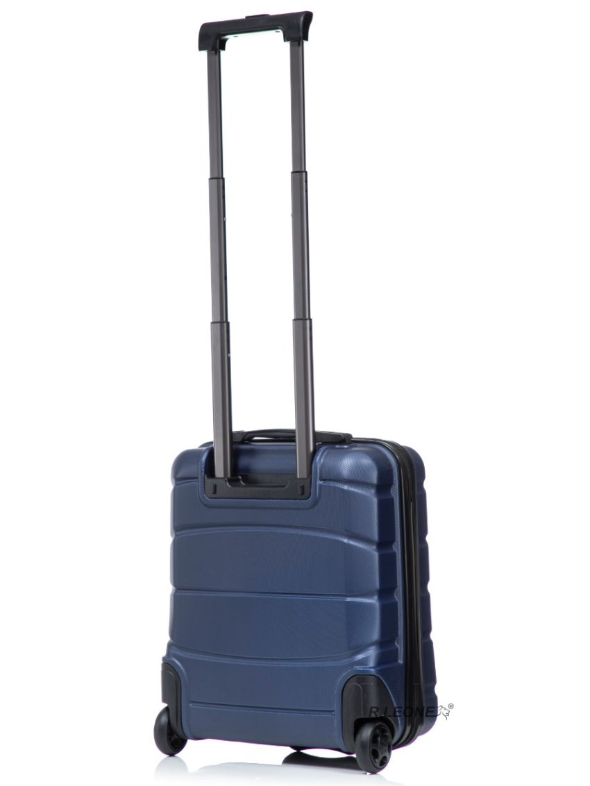 R.Leone Valigia da 1 Fino a Set 4 Trolley Rigido grande, medio, bagaglio a mano 55x40x23 cm Wizz, ITA Airways e bagaglio 45x36x20 cm EasyJet in ABS 8001