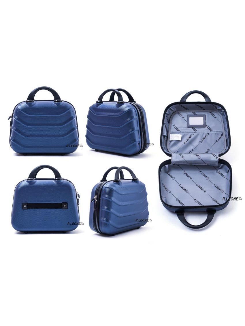 R.Leone Valigia da 1 pezzo Fino a Set 4 Trolley Rigido grande, medio, bagaglio a mano e beauty case 4 ruote in ABS 2026