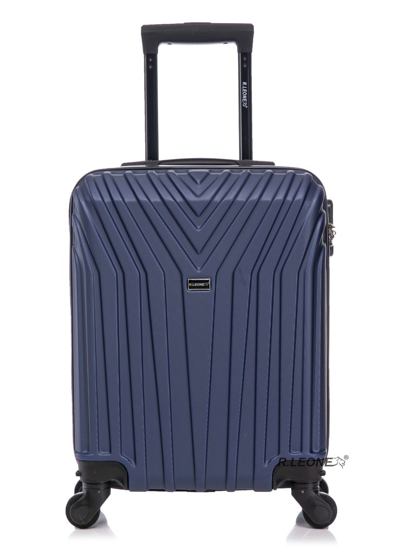 R.Leone Valigia da 1 Fino a Set 4 Trolley Rigido grande, medio, bagaglio a mano e bagaglio EasyJet 45X36X20cm 4 ruote in ABS 9002