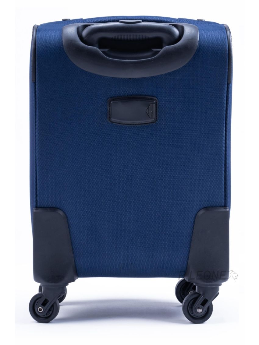 R.Leone Valigia Trolley Espandibile bagaglio a mano 4 ruote in stoffa adatto easyjet 45X36X20 214