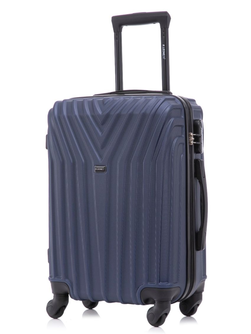 R.Leone Valigia da 1 Fino a Set 4 Trolley Rigido grande, medio, bagaglio a mano e bagaglio EasyJet 45X36X20cm 4 ruote in ABS 9002