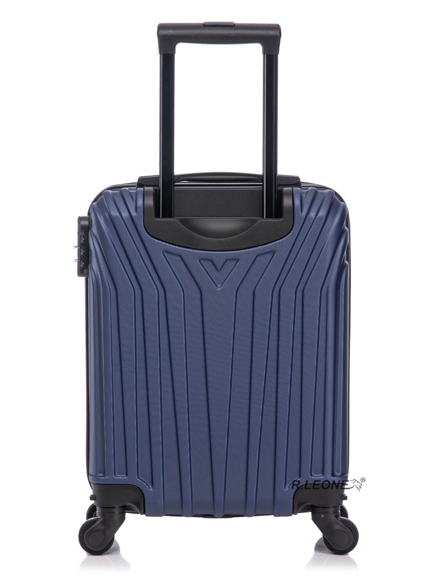 R.Leone Valigia da 1 Fino a Set 4 Trolley Rigido grande, medio, bagaglio a mano e bagaglio EasyJet 45X36X20cm 4 ruote in ABS 9002