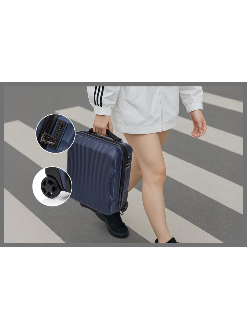 Valigia Trolley Bagaglio a Mano 45x36x20cmEasy jet 2 Ruota in ABS 2037ES