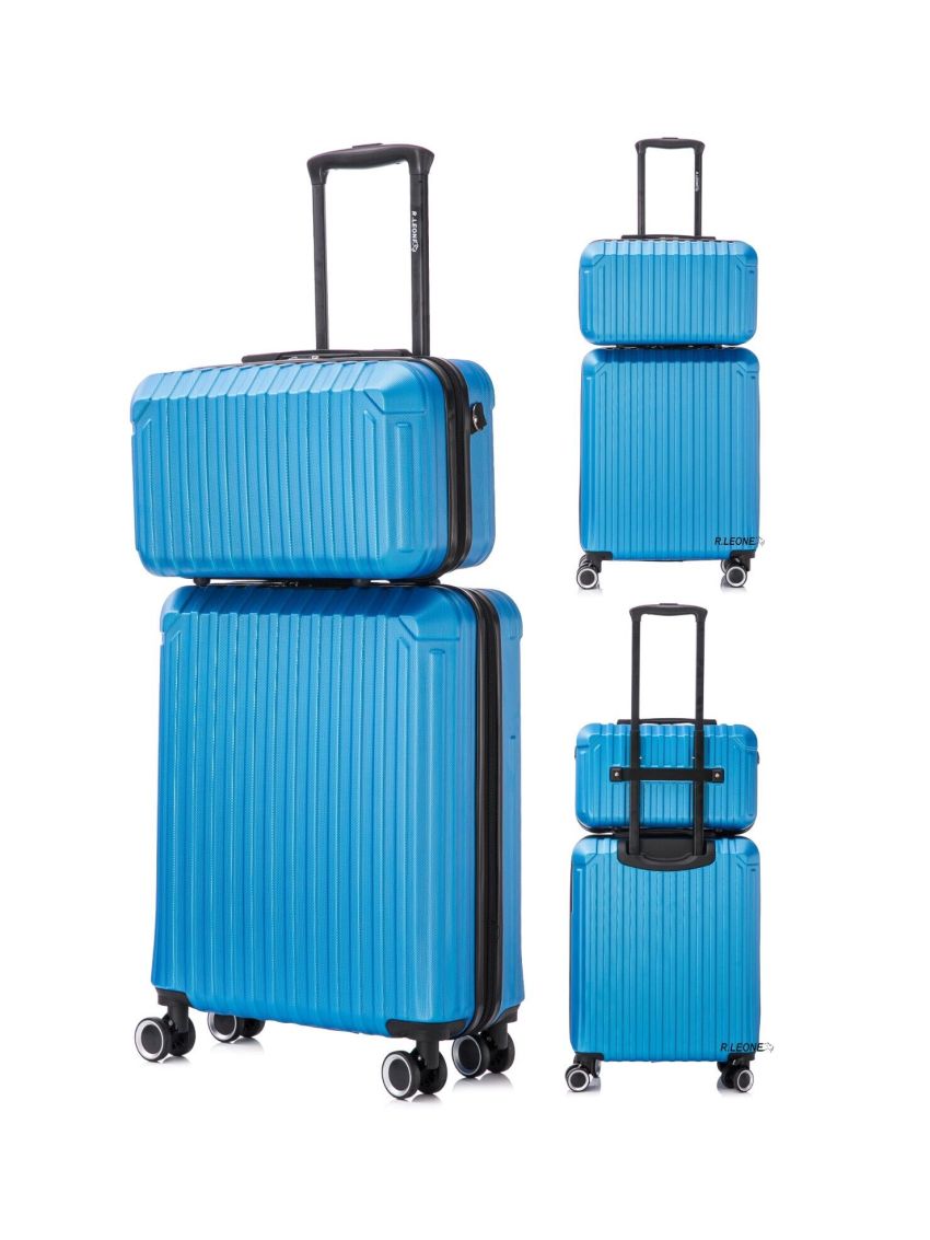 Valigia 55x40x20 o 40x20x25 cm Ryanair Trolley o Beauty Bagaglio a mano ABS 2208