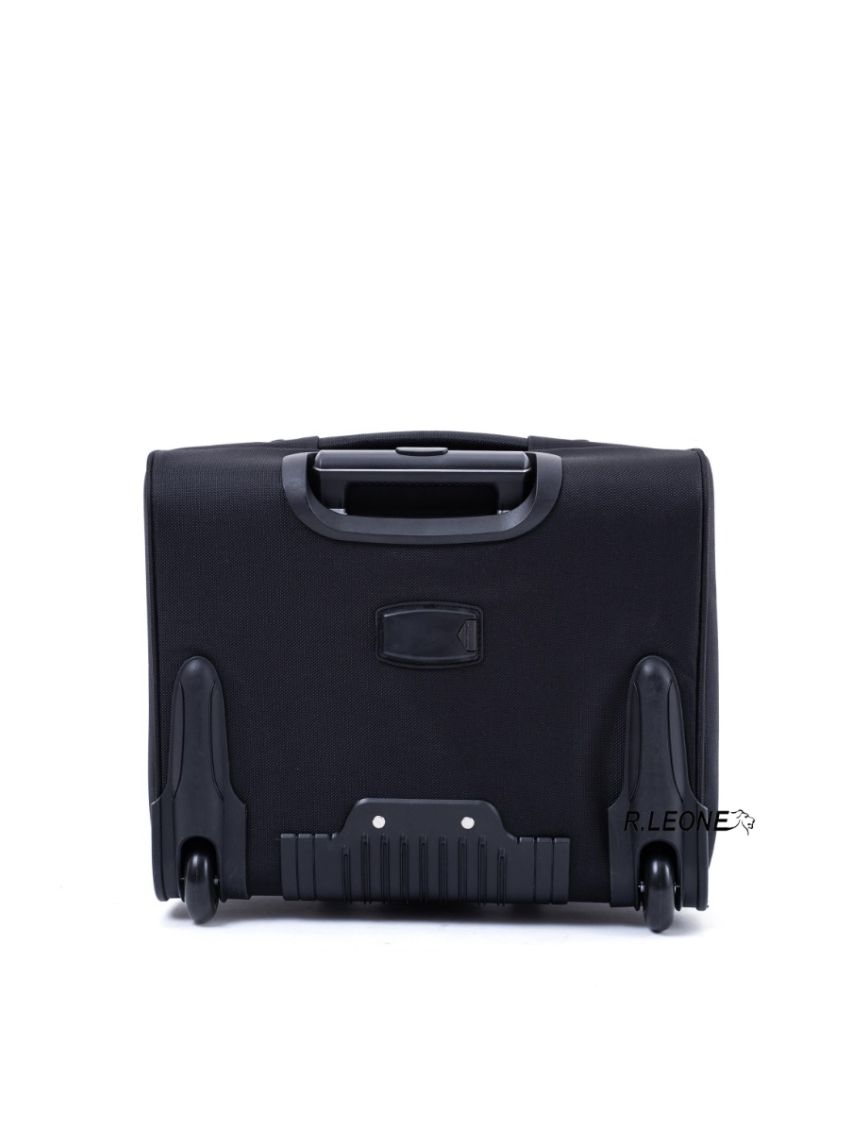 R.Leone Valigia bagaglio a mano 2 Ruote rinforzate Pilota Poliestere Stoffa adatto easyjet 45X36X20