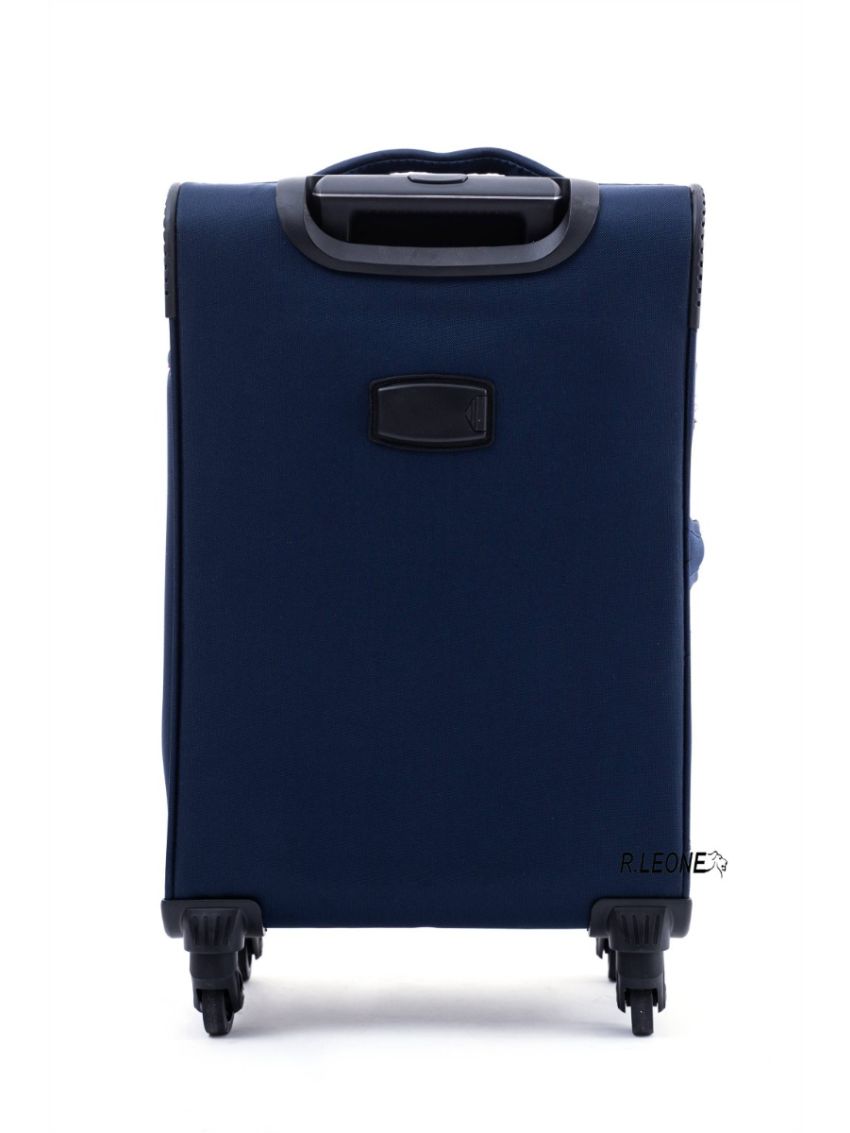 R.Leone Valigia da 1 pezzo Fino a Set 3 Trolley Stoffa ultra leggero grande, medio e bagaglio a mano 4 ruote 8485 