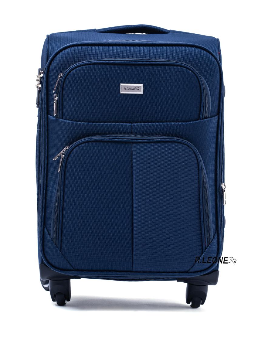 R.Leone Valigia da 1 pezzo Fino a Set 3 Trolley Espandibile grande, medio e bagaglio a mano 4 ruote in stoffa 214