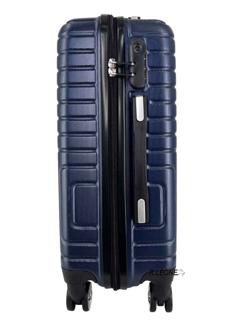 R.Leone Valigia da 1 pezzo Fino a Set 3 Trolley Rigido grande, medio, bagaglio a mano 4 ruote in ABS 590