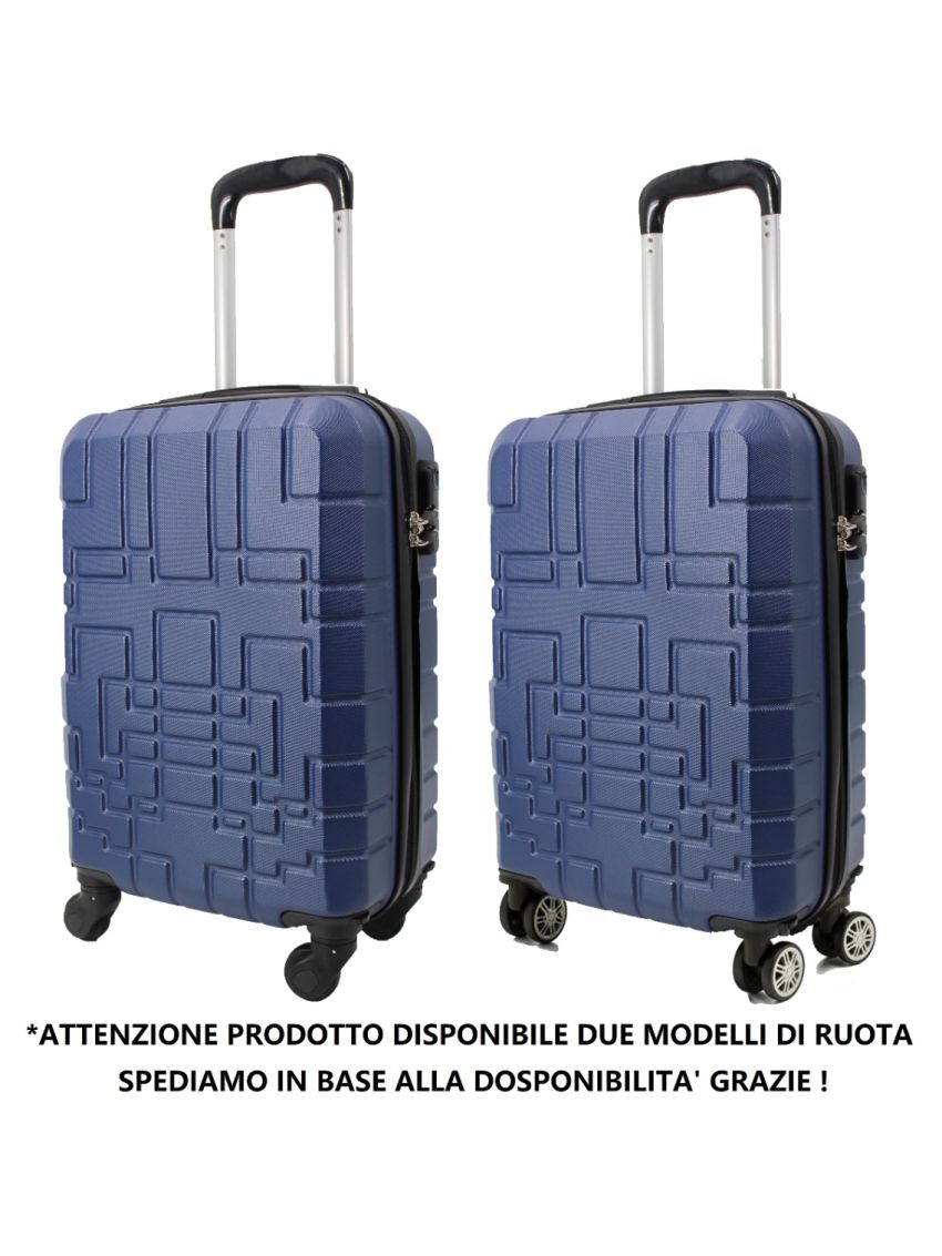 VALIGIA BAGAGLIO A MANO 55x35x22 e 50X33X20 ADATTO EASYJET 45X36X20 4 RUOTE 611