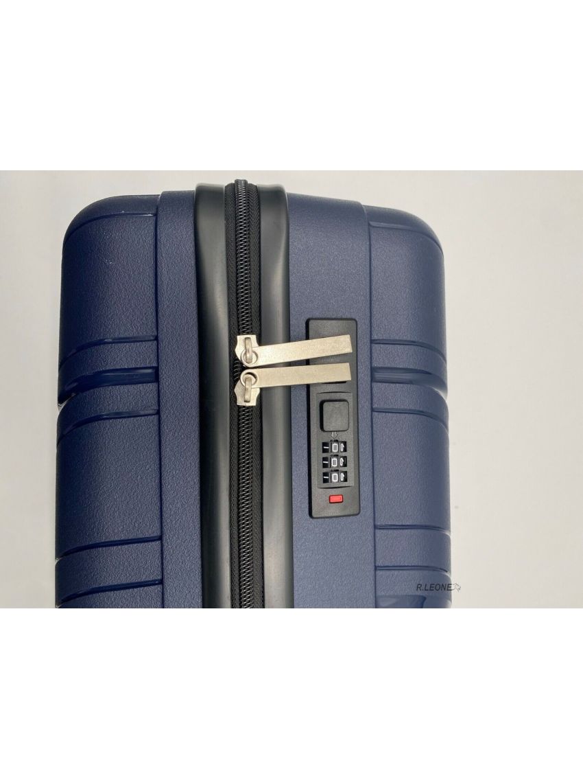 Valigia Trolley Fino Set 3 in Polipropilene 8 Ruote Autonome ultra resistente725