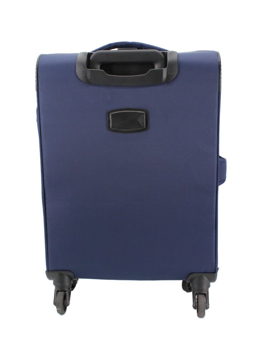 VALIGIA FINO SET 3 GRANDE MEDIO BAGAGLIO MANO STOFFA ULTRA LEGGERO 4 RUOTE 8485