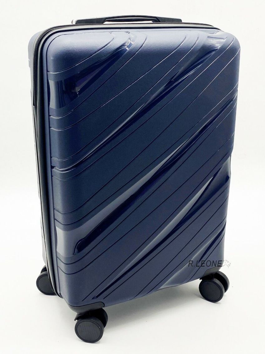 Valigia Trolley Fino Set 3 in Polipropilene 8 Ruote Autonome ultra resistente725