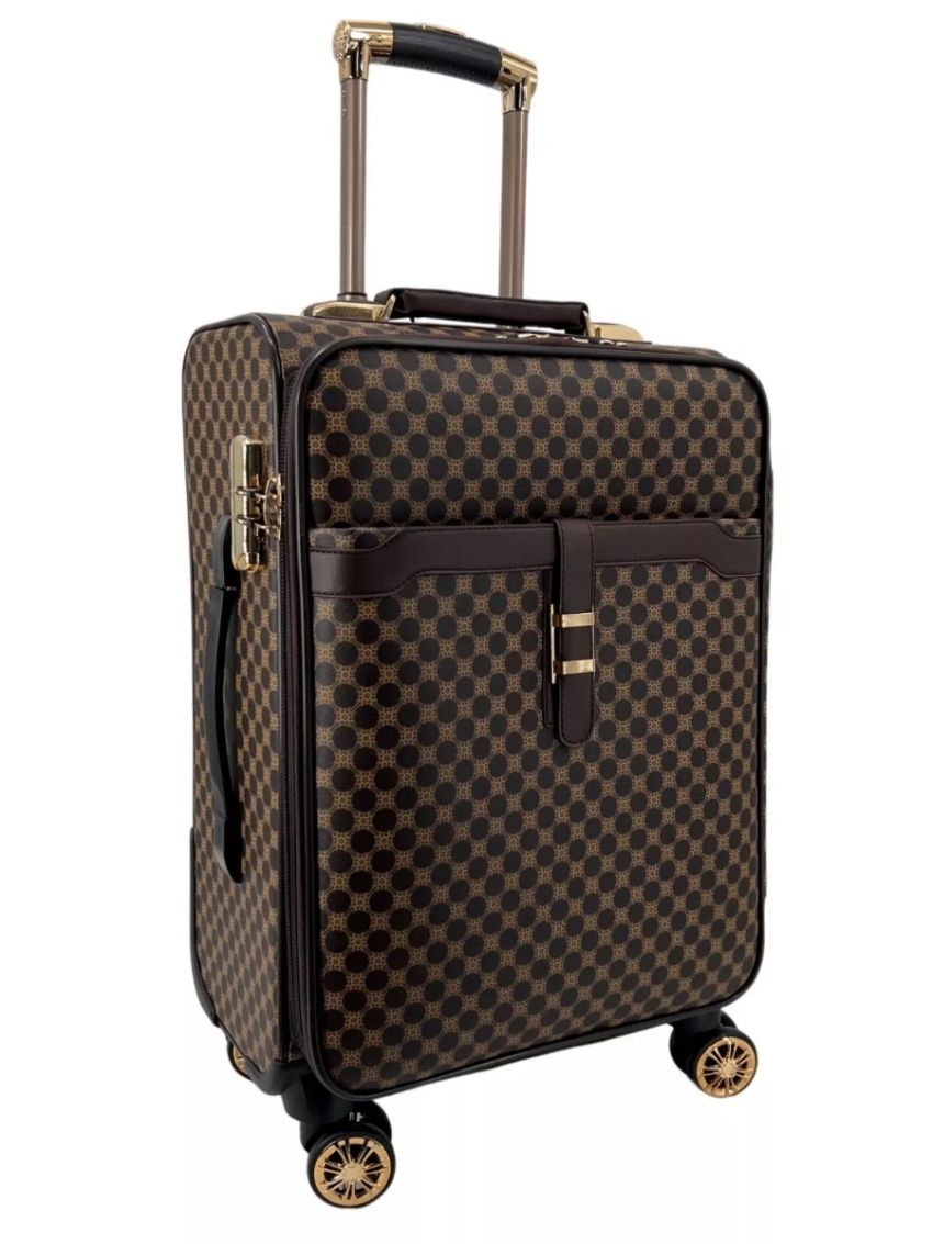 VALIGIA FINO SET 3 GRANDE MEDIO BAGAGLIO MANO ECOPELLE 4 RUOTE AUTONOME 101