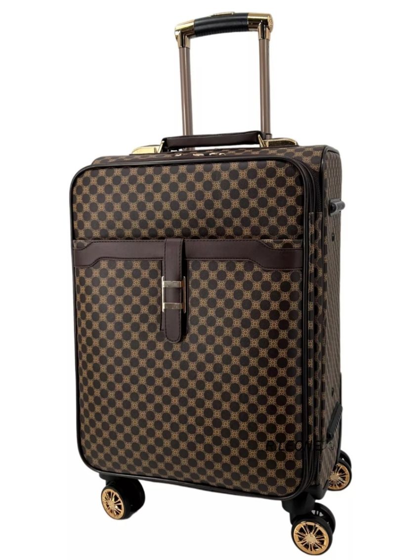 VALIGIA FINO SET 3 GRANDE MEDIO BAGAGLIO MANO ECOPELLE 4 RUOTE AUTONOME 101