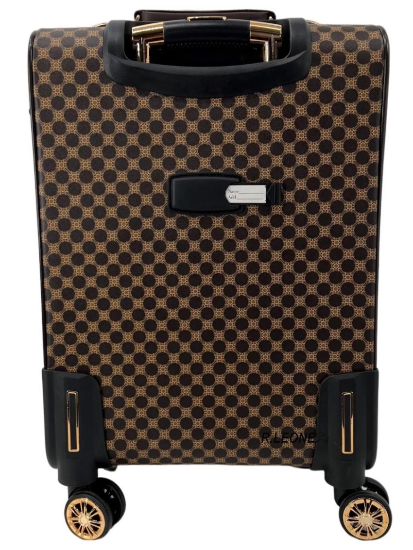 VALIGIA FINO SET 3 GRANDE MEDIO BAGAGLIO MANO ECOPELLE 4 RUOTE AUTONOME 101