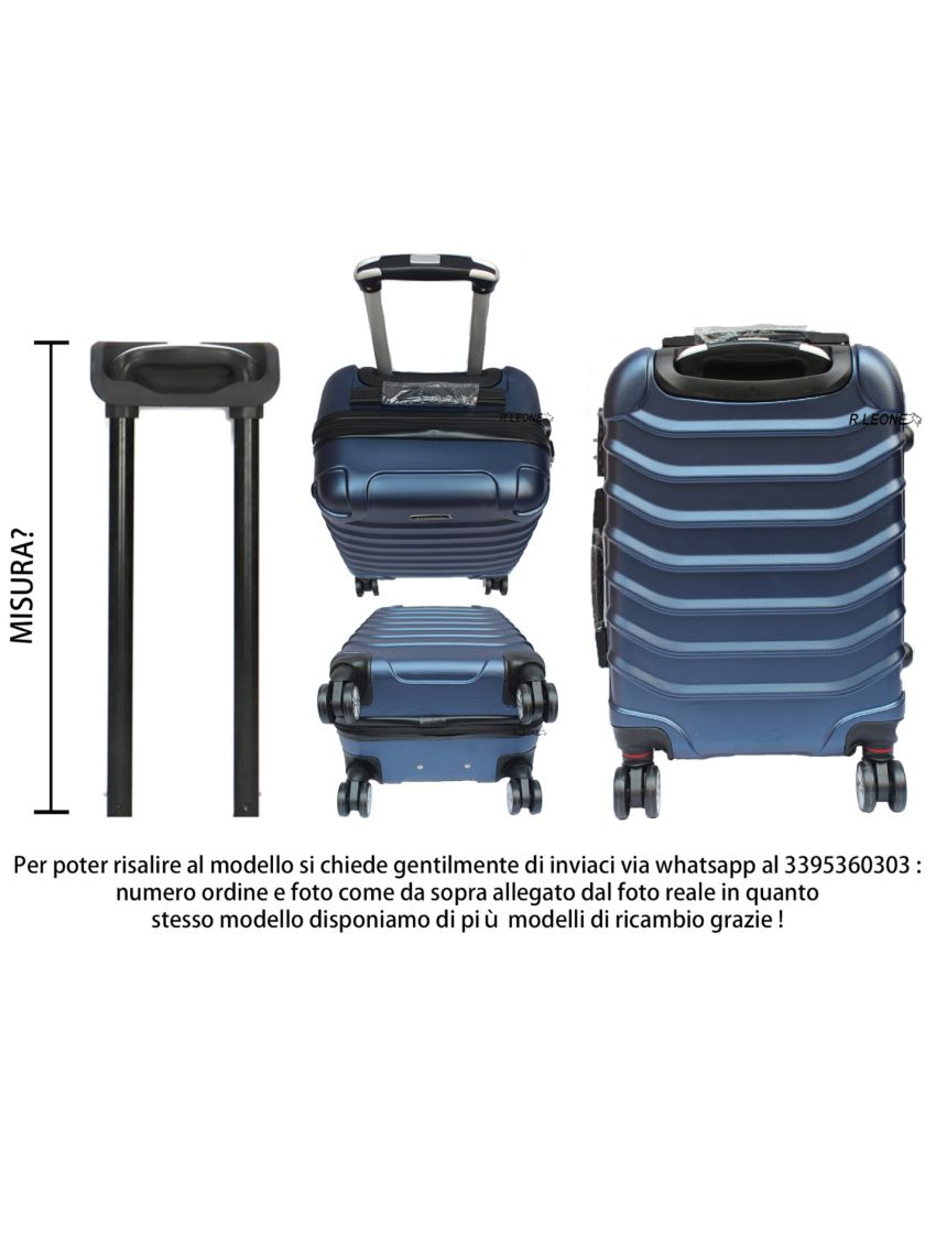 Ruota, Tubo, Manico tubo ,Base ruota , Piedi d'appoggio ,Luchetto, Base d'appoggio. Manici Valigia accessori ricambio R.Leone