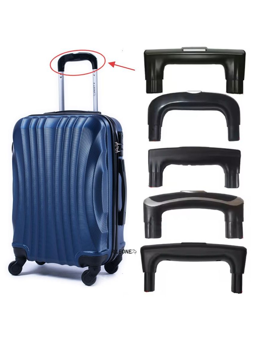 Ruota, Tubo, Manico tubo ,Base ruota , Piedi d'appoggio ,Luchetto, Base d'appoggio. Manici Valigia accessori ricambio R.Leone