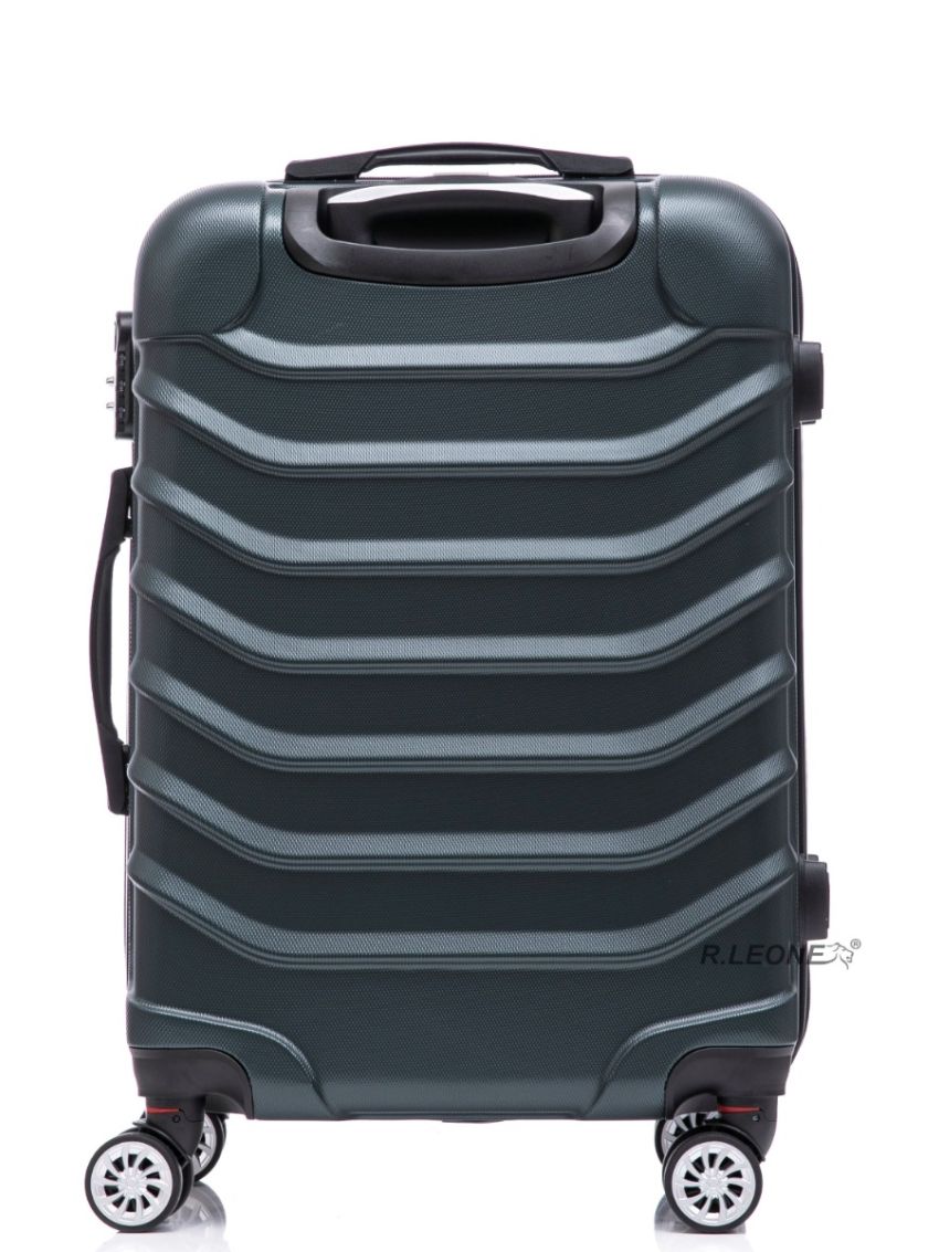 R.Leone Valigia da 1 Fino a Set 3 Trolley Rigido grande, medio, bagaglio a mano  EasyJet 45X36X20cm 4 ruote in ABS 20261